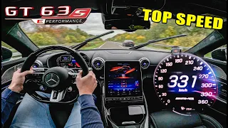 816HP Mercedes AMG GT63 SE is SUPER FAST on AUTOBAHN 