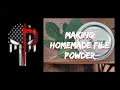Making Homemade File Powder