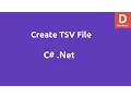 C Create TSV File