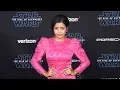 Tiya Sircar Star Wars The Rise of Skywalker World Premiere Blue Carpet