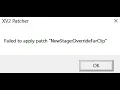 How to solve the failed to apply patch NewStage OverrideFarClip in dragon ball xenoverse 2