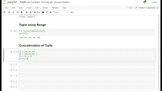 Python Tuple Basics in Jupyter Notebook