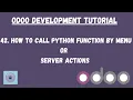 How to call python function by menu or Server actions in odoo Odoo Tutorial in Hindi