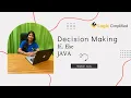 Decision Making If Else Java Sandhya Rathi