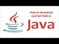 How to download and set Path in Java Java Tutorials