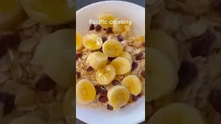 Pacific crossing breakfast and Pip interview 😂#family #sailing #pacificocean #viral