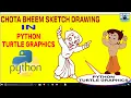 Chota Bheem Drawing in Python Turtle Graphics How to insert image into python turtle Source code