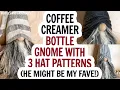 Coffee Creamer Bottle Gnome 3 Free Gnome Hat Patterns No Sew Gnome Gnome Hats Easy DIY Gnome