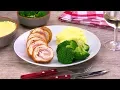 Chicken Cordon Bleu Roll With Bechamel Sauce Makes For An Elegant Meal