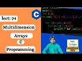 Multidimension Array in c programming Skill College Muhammad Ali Sindhi