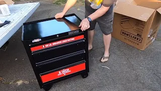 Craftsman 1000 Series 4 Drawer Rolling Tool Cabinet from Lowes How To Assemble Casters Wheels
