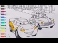 How to Draw police Car and Mcqueen Drawing and Coloring Mack