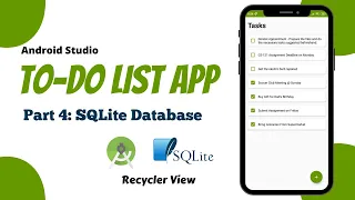 To Do List App Android Studio Tutorial Part 4 - SQLite Database The Penguin Coders