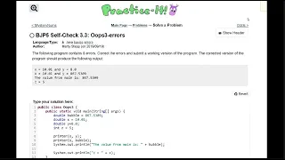 Java Practice It 3 3 Oops3-errors method basics