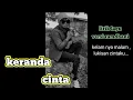 Download Lagu LIRIK LAGU - Keranda cinta versi ramdhani || viral tiktok