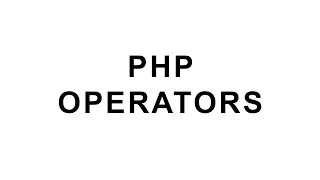 PHP Operators
