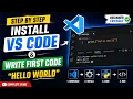 How to Install VS Code Run Your First Python Program Hello World Hindi
