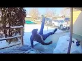 Caught in 4K Funniest Security Camera Moments Slippery Fails