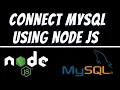 How to connect MySQL database using node js and create database tutorial Mysql workbench