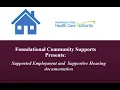 Foundational Community Supports FCS SE SH Documentation Training
