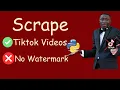 Webscraping Tiktok User s Download with Python No Login Required
