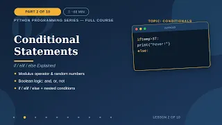 Python Conditional Statements Explained if elif else Part 2