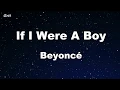 Download Lagu If I Were A Boy - Beyoncé Karaoke 【With Guide Melody】 Instrumental