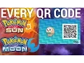 Pokemon Sun Moon ALL QR CODES FOR REGIONAL DEX