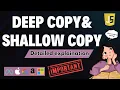 Deep Copy vs Shallow Copy in JavaScript MUST-KNOW Concept