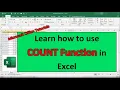 Boost Your Excel Skills with the Power of the COUNT Function Excel Functions