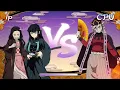 Nezuko Kamado Muichiro Tokito vs Doma - Demon Slayer Hinokami Chronicles 2