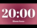 No BREAK JUST 20 MINUTES LOCK IN Aesthetic Study Timer Bloom Focus Silent timer