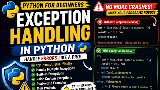 Python Exception Handling Explained for Beginners try except else finally