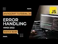 Error Handling in JavaScript JavaScript Tutorial In Hindi 2022