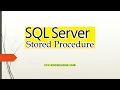 SQL Server-13 Stored procedure