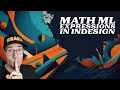 Math ML Expressions in InDesign