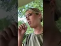 Girl burping