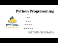 Python Pattern Printing Tutorial in Hindi Hollow Pyramid Star Pyramid Pattern Python Program