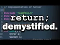 do you know how return works under the hood are you SURE