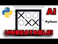 Tic Tac Toe with Python - Minimax AI Algorithm Code