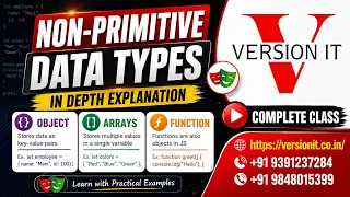 JavaScript Non-Primitive Data Types Explained Objects Arrays Functions Playwright Tutorial