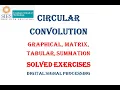 Circular Convolution Graphical Tabular Matrix Summation Exercises Solved periodic signal