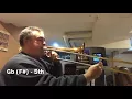Bb A natural minor scale for trombone