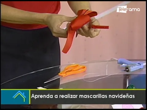 Aprenda a realizar mascarillas navideñas