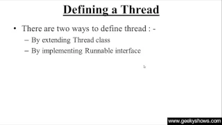298 Defining a Thread in Java Programming Hindi