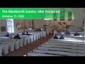 Lagu St. Thomas' Church, Sunday 10/19/25 10 a.m. Service