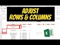 How To Change Row Height Column Width In Excel