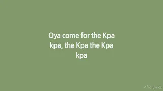 dremo kpa ft davido lyrics 