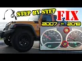 07-18 Front wheel speed sensor replacement Jeep JK abs traction control light Jeep Wrangler How To