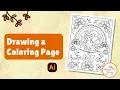 Drawing a Cat Coloring Page in Illustrator Relaxing Digital Art Tutorial